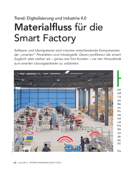 Flusso del materiale per la Smart Factory